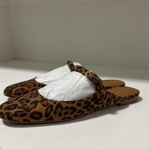 J Crew Mules Leopard size 7